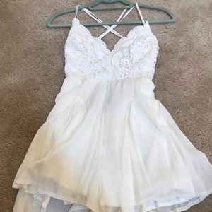 Lulus white lace romper